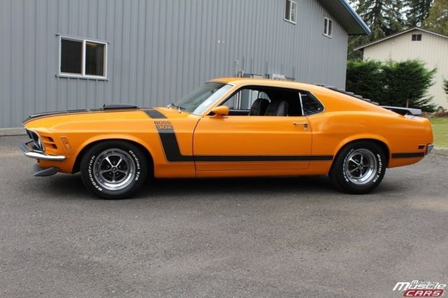 1970 Orange Ford Mustang