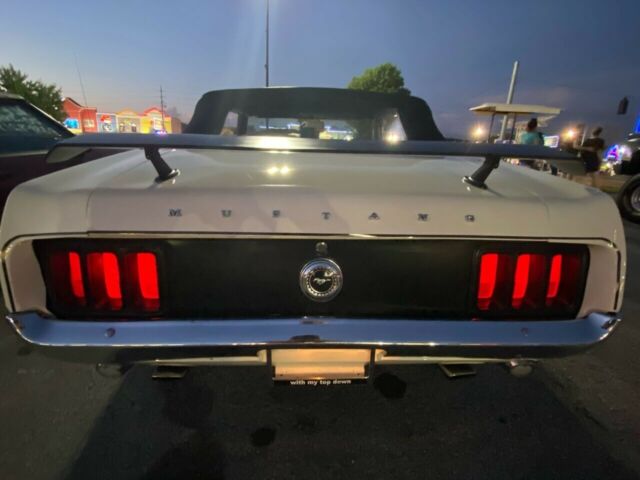 1970 White Ford Mustang Convertible