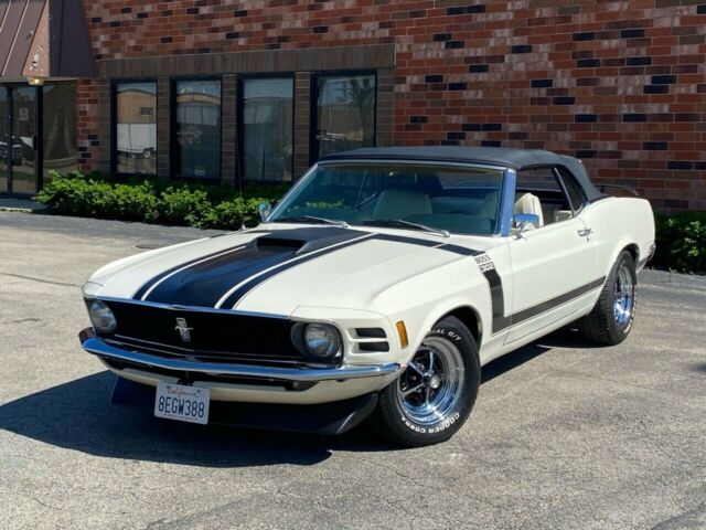 1970 White Ford Mustang Convertible