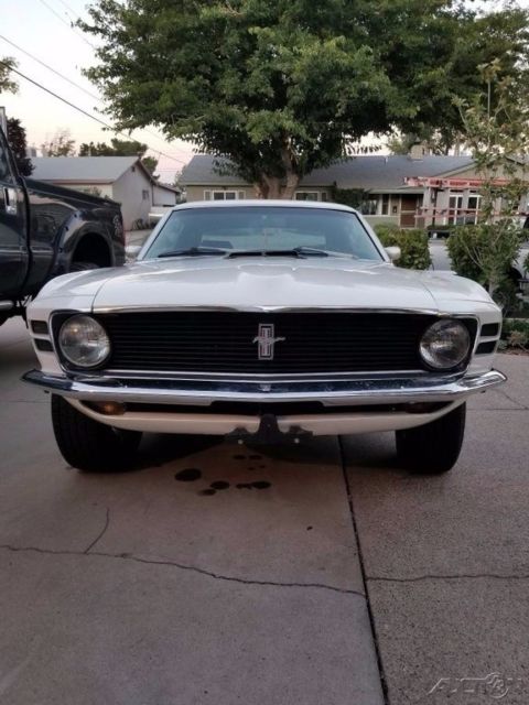 1970 White Ford Mustang Coupe