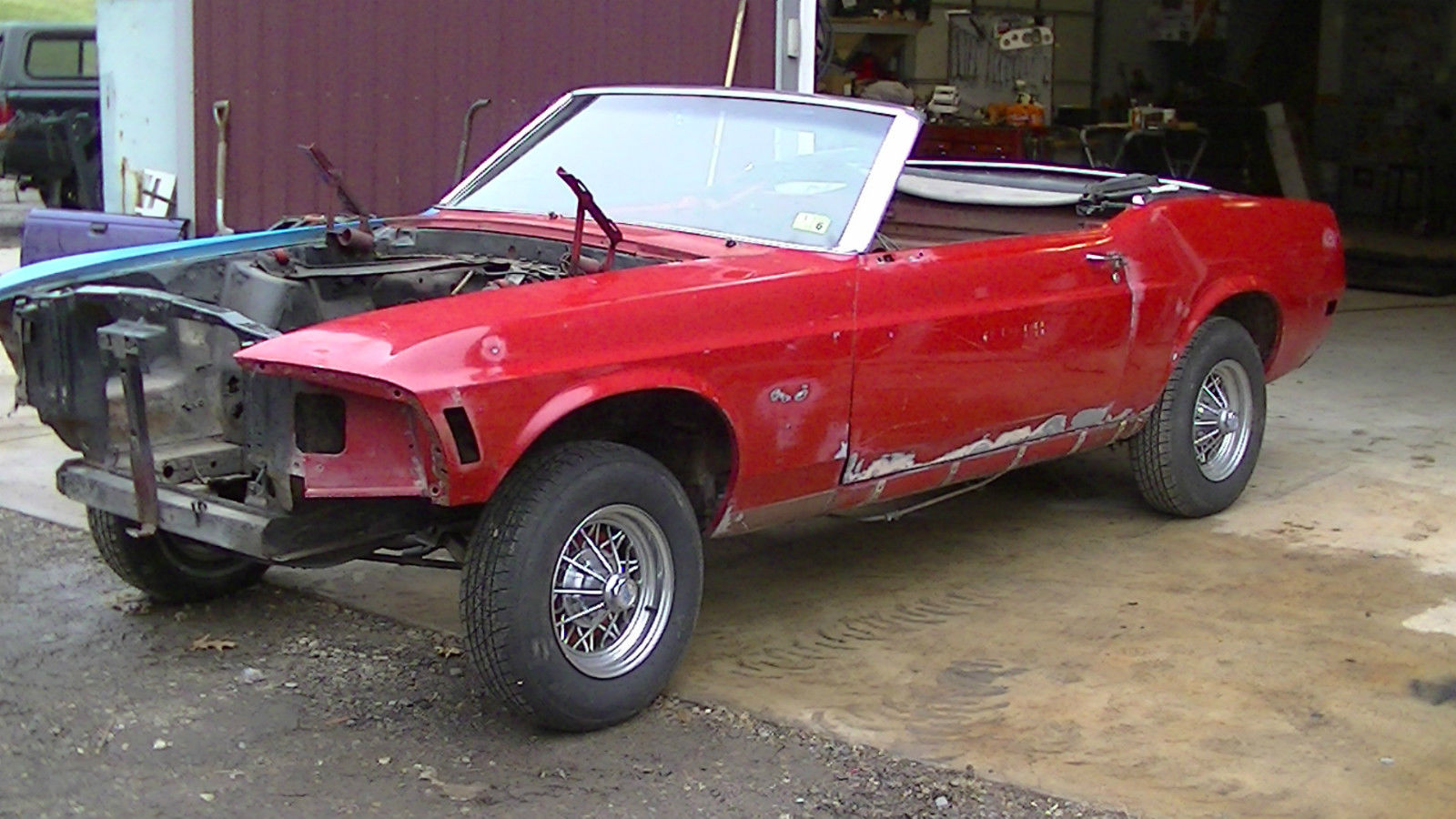 1970 Ford Grabber Green Ford Mustang Convertible