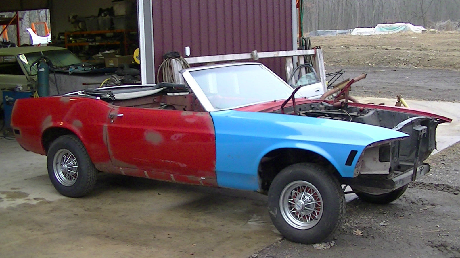 1970 Ford Grabber Green Ford Mustang Convertible