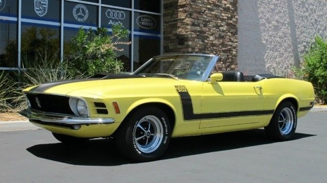 1970 Yellow Ford Mustang Convertible