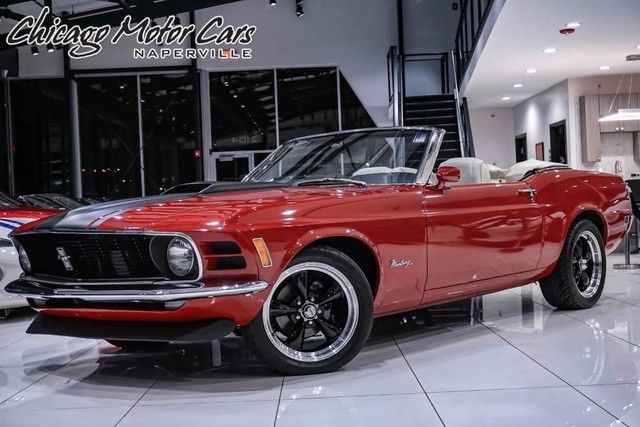 1970 Red Ford Mustang Convertible