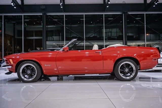 1970 Red Ford Mustang Convertible