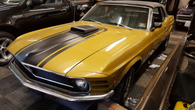 1970 Bright Metallic Gold Ford Mustang Convertible