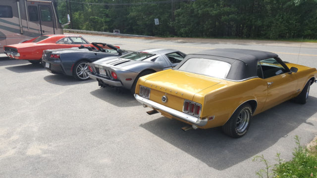 1970 Bright Metallic Gold Ford Mustang Convertible