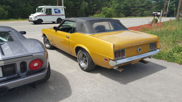 1970 Bright Metallic Gold Ford Mustang Convertible