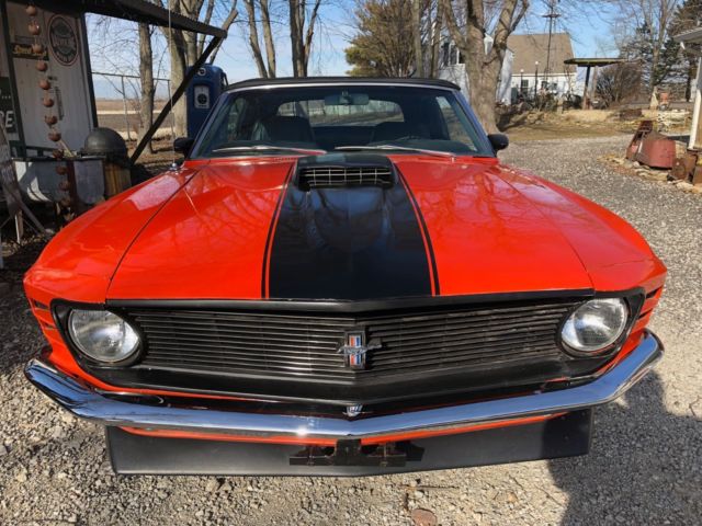 1970 Orange Ford Mustang Convertible