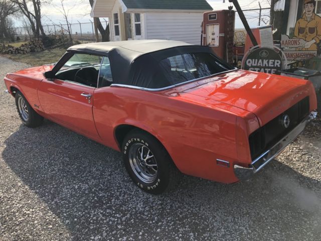 1970 Orange Ford Mustang Convertible