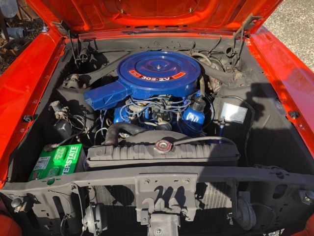 1970 Orange Ford Mustang Convertible