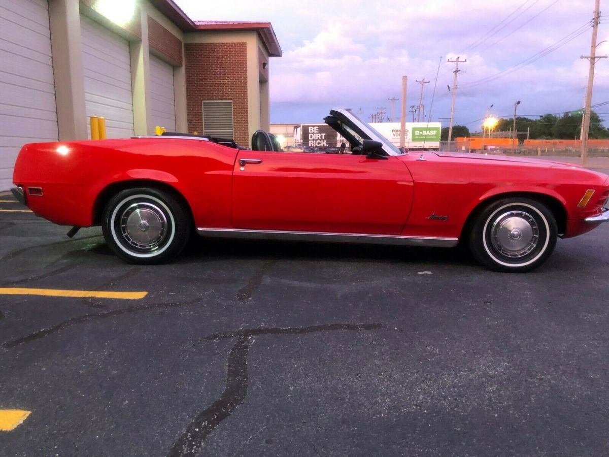 1970 Red Ford Mustang Convertible