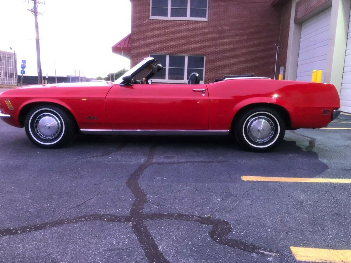 1970 Red Ford Mustang Convertible