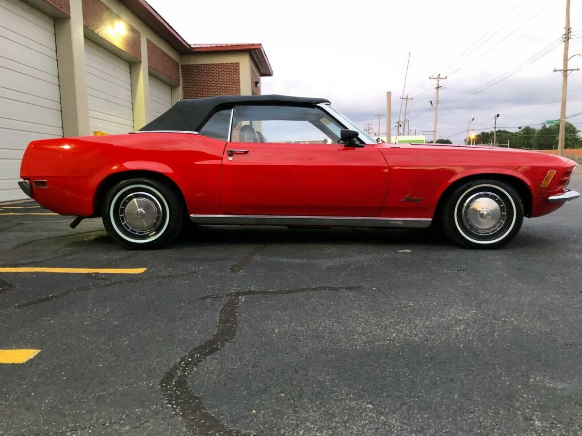 1970 Red Ford Mustang Convertible