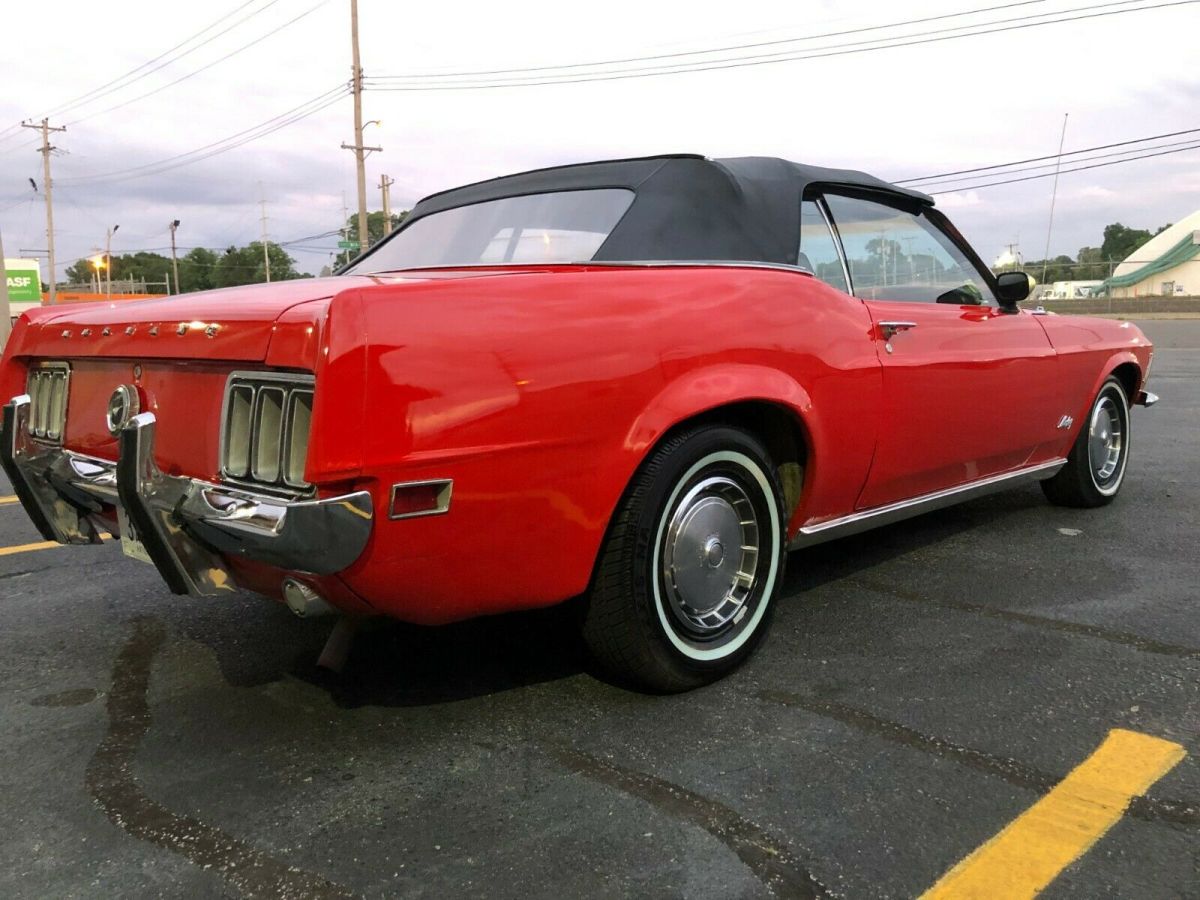 1970 Red Ford Mustang Convertible