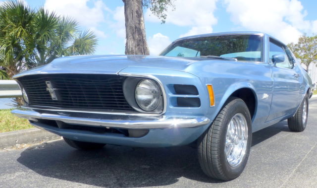 1970 Blue Ford Mustang Coupe