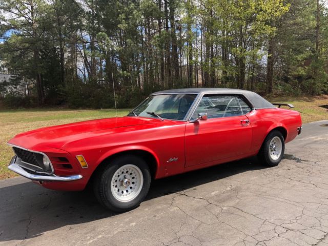 1970 Red Ford Mustang Coupe