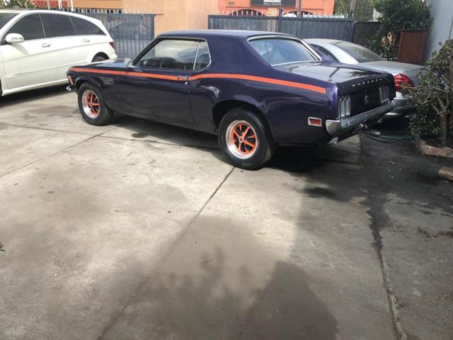 1970 NAVY BLUE/RED ORANGE STRIPES Ford Mustang Coupe