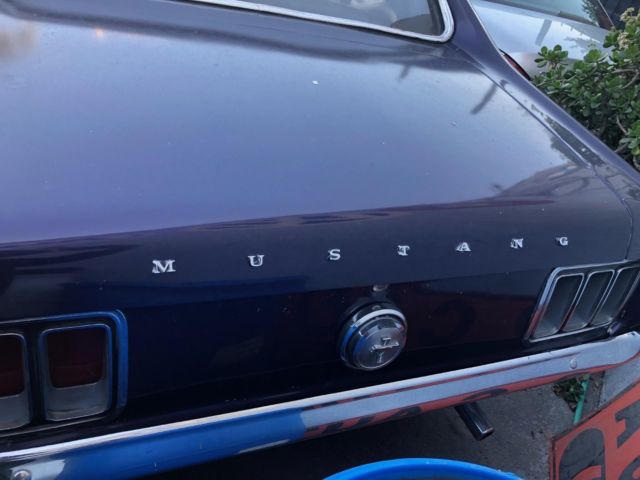 1970 NAVY BLUE/RED ORANGE STRIPES Ford Mustang Coupe