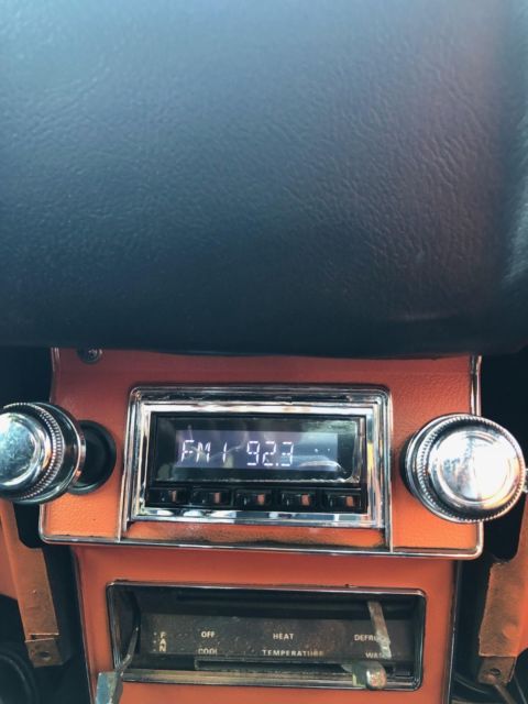 1970 NAVY BLUE/RED ORANGE STRIPES Ford Mustang Coupe