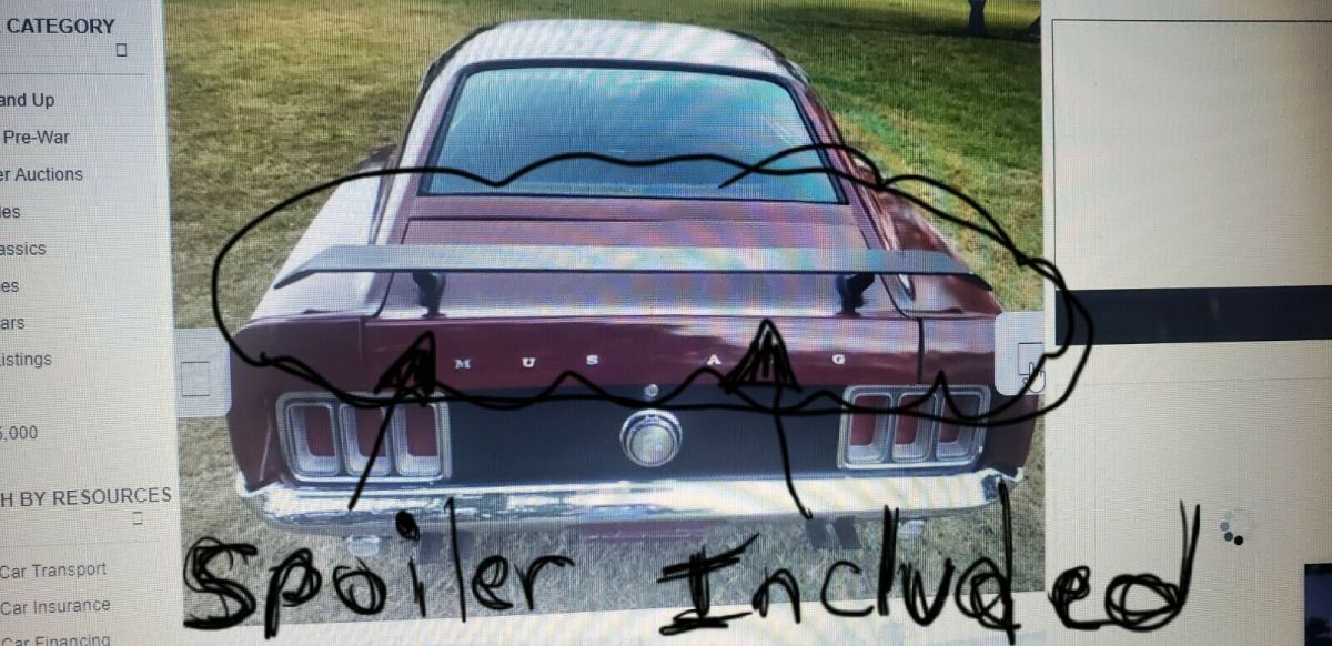 1970 Red Ford Mustang Coupe