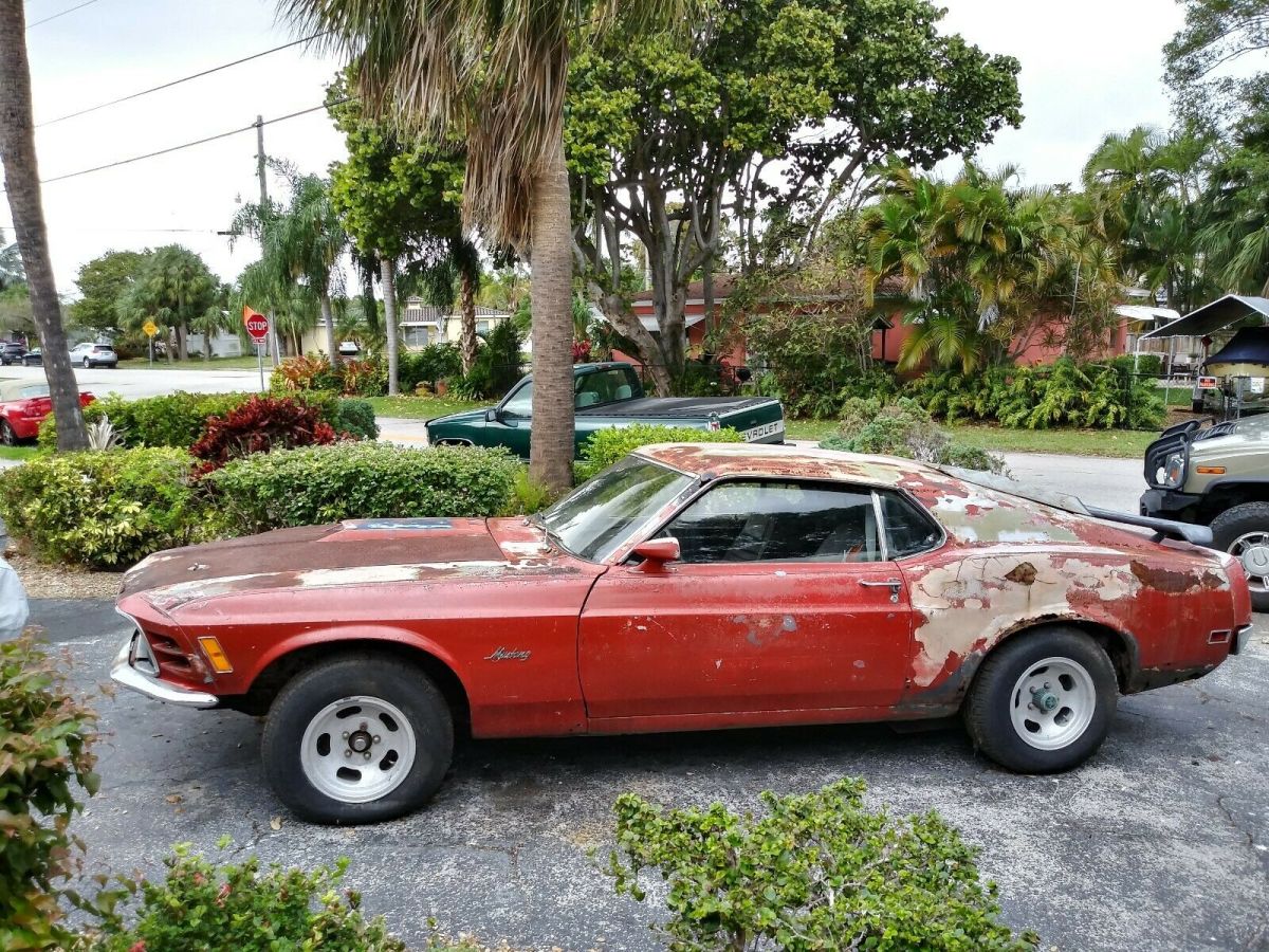 1970 Red Ford Mustang Fastback