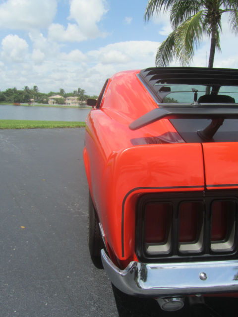 1970 Orange Ford Mustang Fastback
