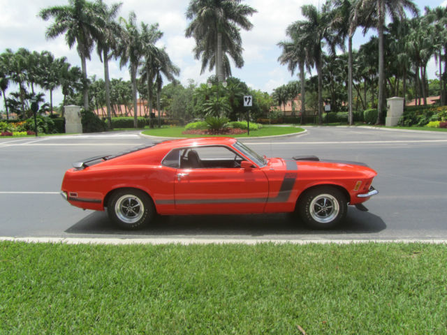 1970 Orange Ford Mustang Fastback