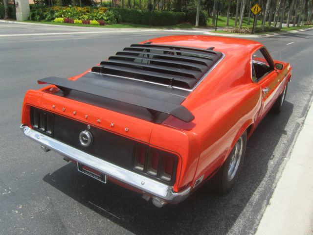 1970 Orange Ford Mustang Fastback