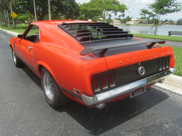 1970 Orange Ford Mustang Fastback