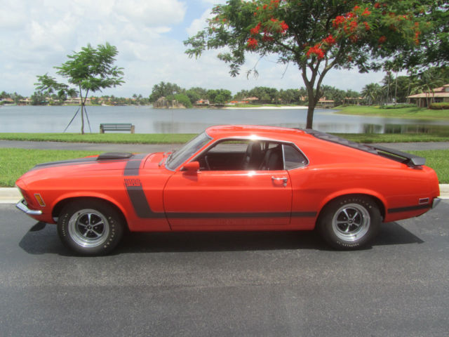 1970 Orange Ford Mustang Fastback