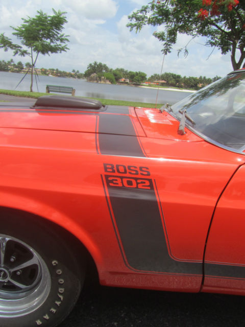 1970 Orange Ford Mustang Fastback