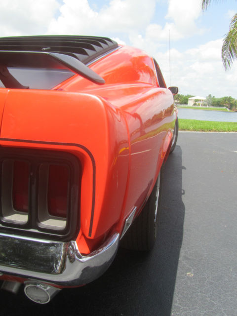 1970 Orange Ford Mustang Fastback