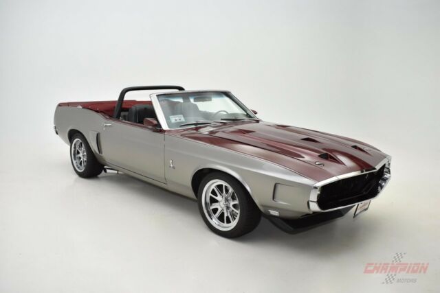 1970 Sebring Silver and Dark Cherry Ford Mustang Convertible