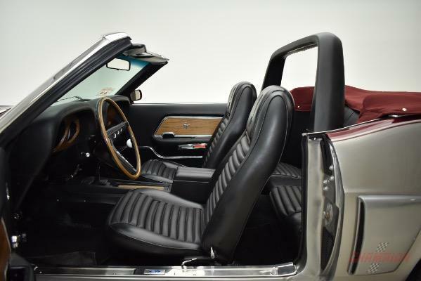 1970 Sebring Silver and Dark Cherry Ford Mustang Convertible