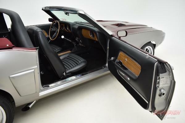 1970 Sebring Silver and Dark Cherry Ford Mustang Convertible