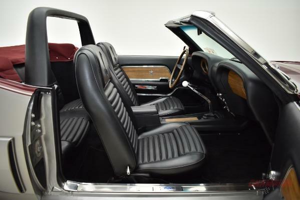 1970 Sebring Silver and Dark Cherry Ford Mustang Convertible