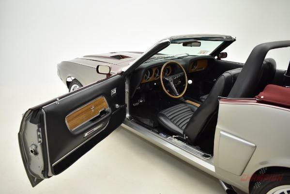 1970 Sebring Silver and Dark Cherry Ford Mustang Convertible