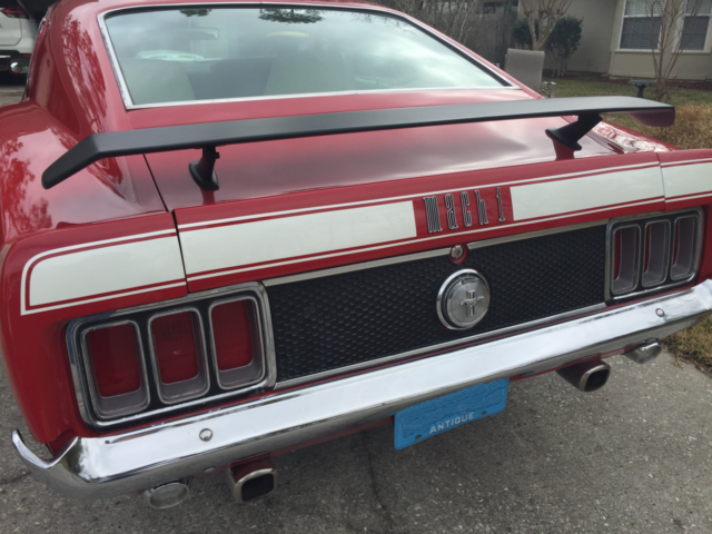 1970 Red Ford Mustang Fastback