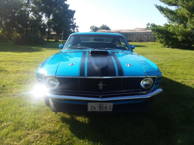 1970 Grabber Blue Ford Mustang Fastback