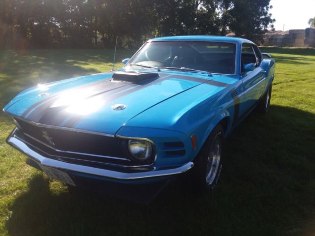 1970 Grabber Blue Ford Mustang Fastback
