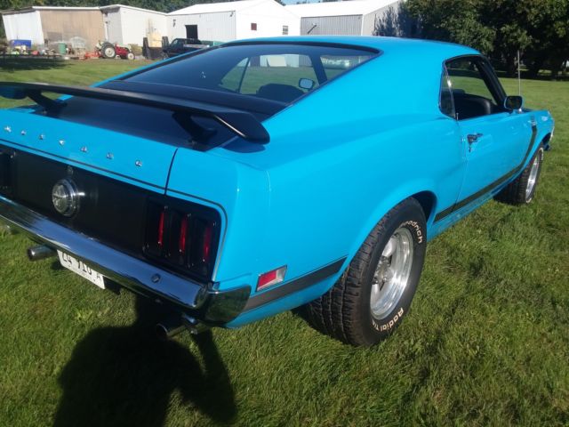 1970 Grabber Blue Ford Mustang Fastback