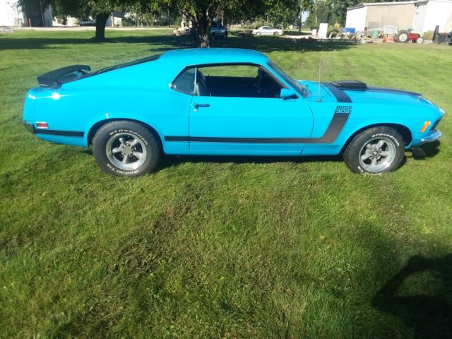 1970 Grabber Blue Ford Mustang Fastback