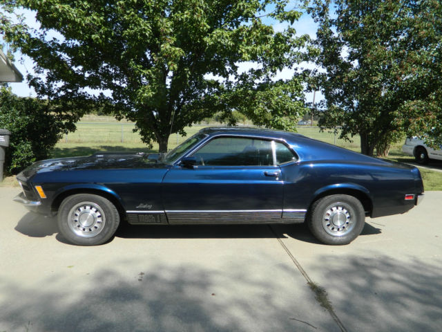 1970 Dark Blue Ford Mustang U/K