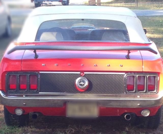 1970 Red Ford Mustang U/K