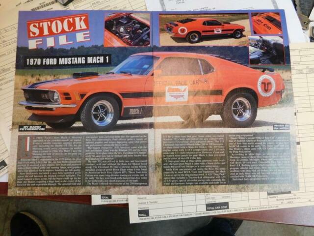 1970 CALYPSO CORAL Ford Mustang --