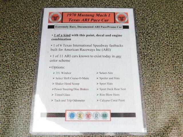 1970 CALYPSO CORAL Ford Mustang --