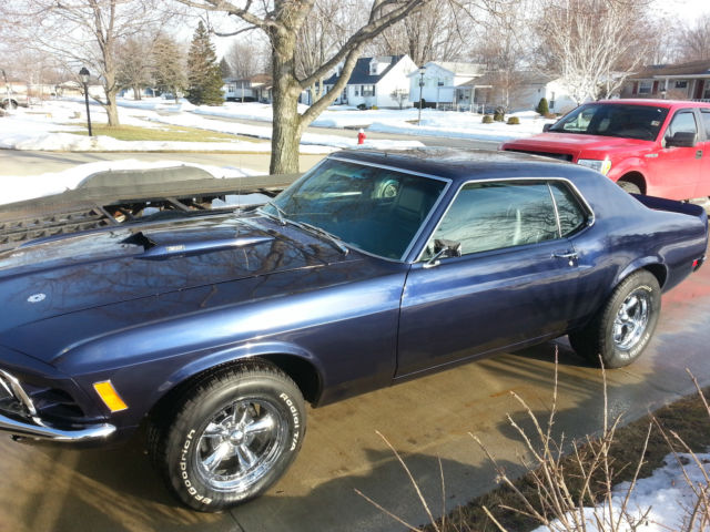 1970 Blue Ford Mustang Hardtop