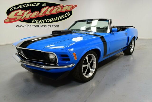 1970 Blue Ford Mustang Convertible