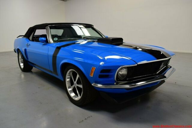 1970 Blue Ford Mustang Convertible